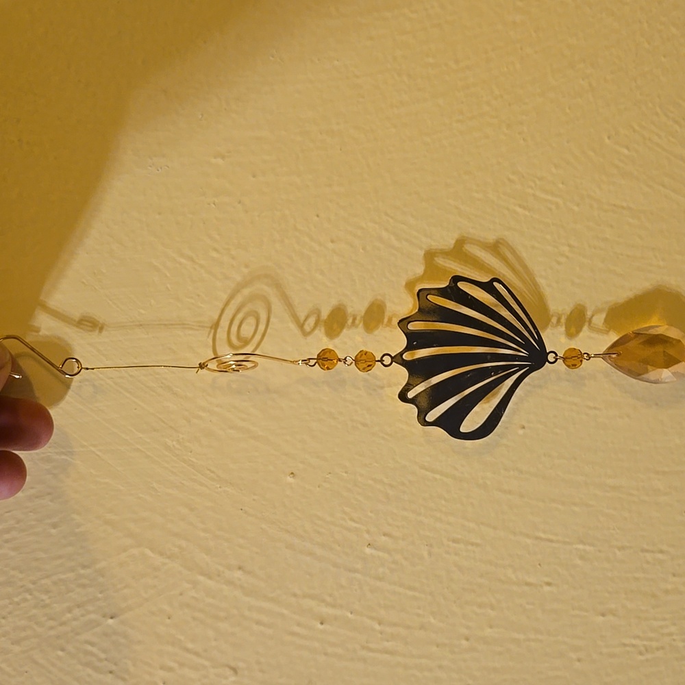Gold Shell Dangly Jewel Dream/Sun Catcher